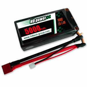 하드 케이스 5000mAh 100C 2S 7.4V Shorty RC 자동차 배터리